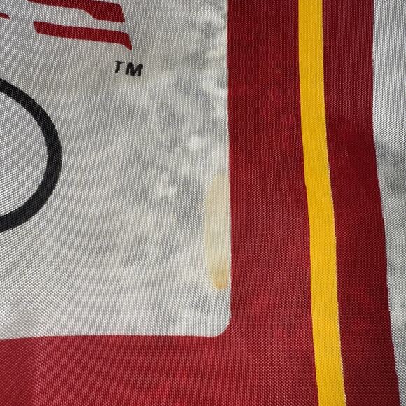 Vintage 1980 LA Los Angeles Olympic Committee McDonald's Olympic Flag Banner - Picture 3 of 6